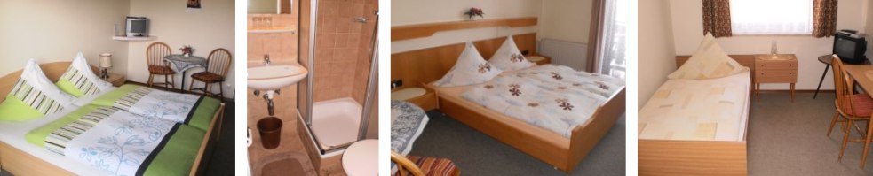 Doppelzimmer mittlerer Gr��e und Dusche / WC